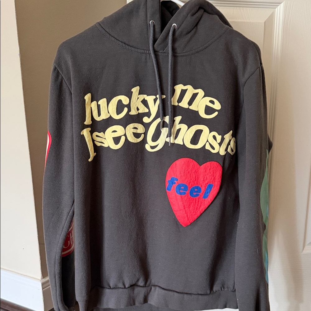 CAMP FLOG GNAW Lucky Me - I See Ghosts Hoodie with Heart Design